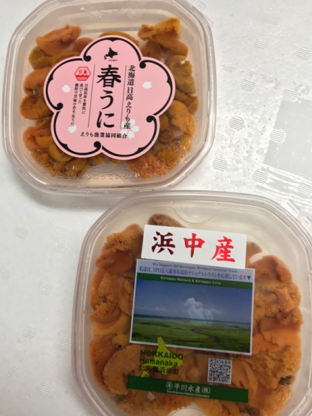 浜中地物と襟裳のエゾバフンフニ